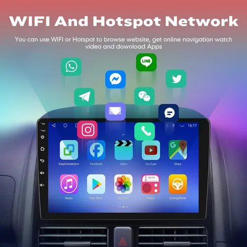 Qp Radio Estéreo Android Para Hyundai Elantra 2016-2018