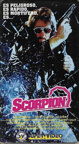 Scorpion Vhs Tonny Tulleners Don Murray Artes Marciales 1986