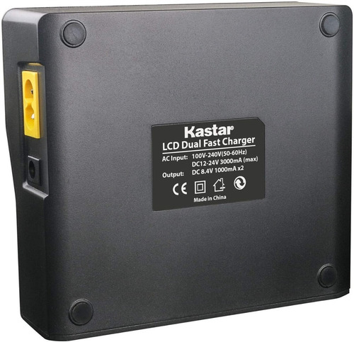 Imagen 4 de 5 de Cargador Rapido De Bateria Kastar + 4 Baterias Np Tipo Sony