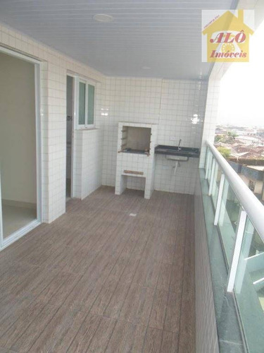 Apartamento Com 2 Dormitórios À Venda, 94 M² Por R$ 425.000,00 - Vila Caiçara - Praia Grande/sp - Ap0875