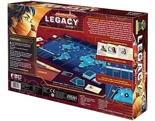 Edição Vermelha Da 1ª Temporada De Pandemic Legacy | Juego D