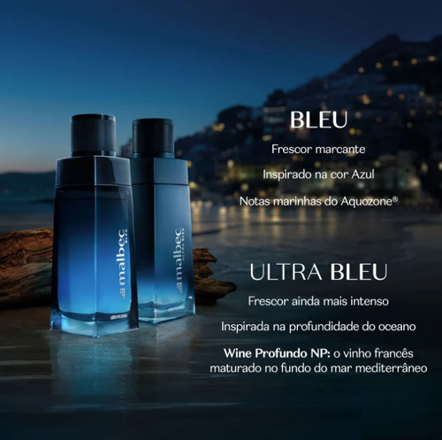 Combo Malbec Ultra Bleu Colônia + Desodorante Body Spray
