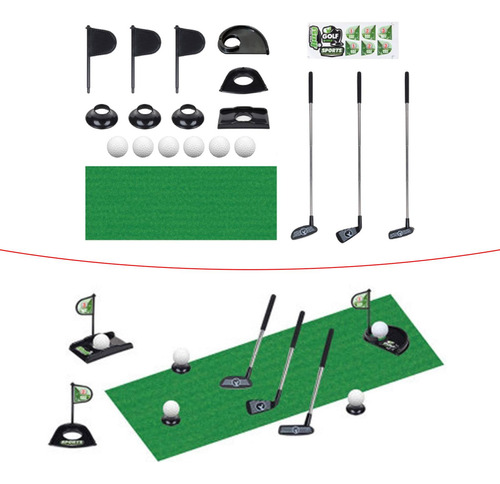 Kids Toy Golf Club Set, Con Bandera, Con Bolsas De Práctica