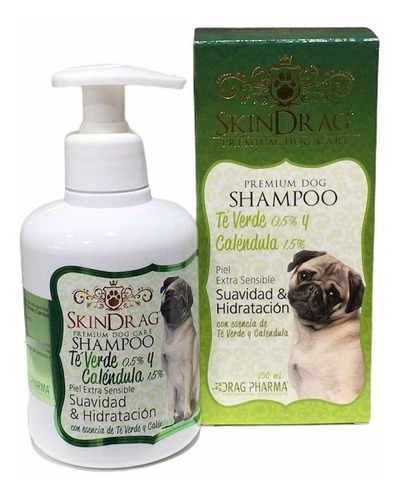 Skindrag Te Verde Y Caléndula Shampoo Premium Perro