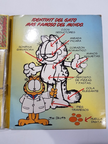 Imagen 8 de 8 de Antiguo Álbum Figuritas Garfield + 115 Figuritas Mag 58598