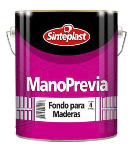 Sinteplast Fondo Blanco Para Maderas 20 L Mano Previa Mm