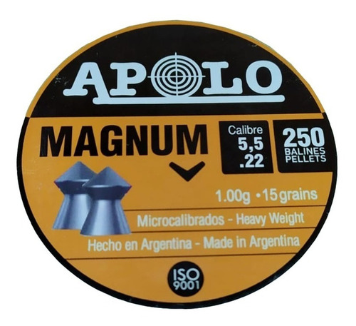 Chumbos Apolo Magnum Cal 5.5mm X 250un Explorer Pro Shop