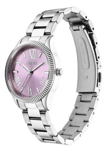 Reloj De Pulsera Enso Mujer Moda Casual Correa Lila