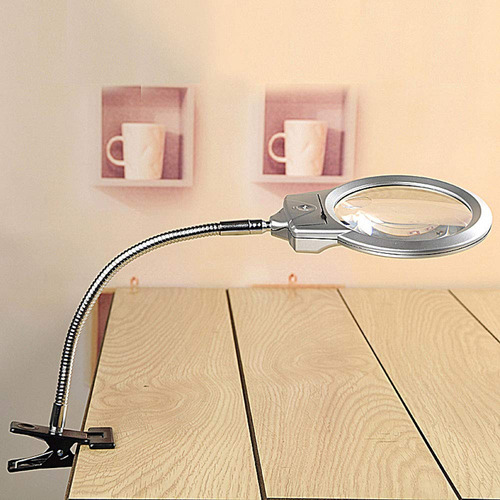 Lámpara De Aumento Con Luz Lupa Con Abrazadera Lupas Con Luz