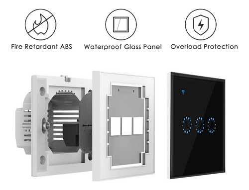 Interruptores Táctiles Inalámbricos De Pared Compatibles Con