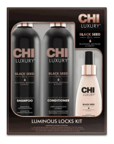 Chi Kit Luxury Luminous Lock 828ml Black Seed Oil