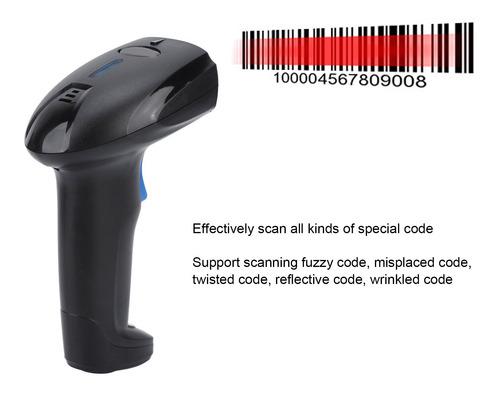 Escáner De Código De Barras Usb Portátil De 2.4 Ghz Inalámbr