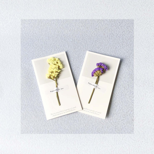 Imagem 5 de 8 de 5pcs Flores Secas Criativas Saudação Para O Aniversário De A