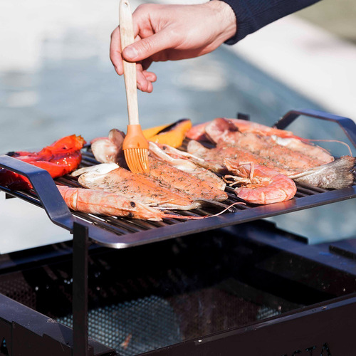 Fogonero Brasero Asador Parrilla Leñero Vesta Portatil