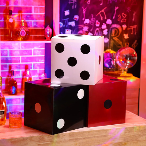 Tinlade 6 Piezas Grandes Dados De Casino Cajas 11 En ...