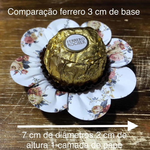 Imagem 3 de 10 de Kir 250 Forminhas Para Doces Casamento Aniversario Mod.flor