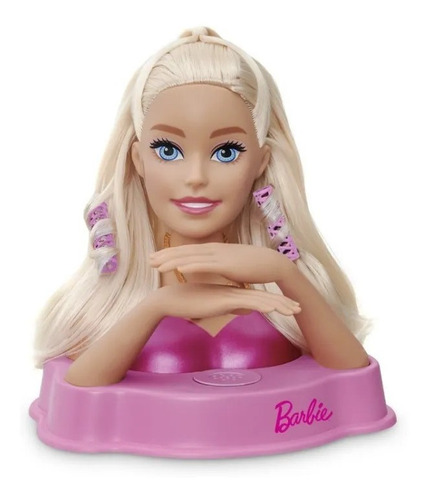 Imagem 2 de 5 de Barbie Busto Original Styling Head Core Com 12 Frases Mattel