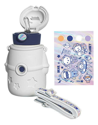 ( Taza Termo Con Pajita Botellas De Agua Para Niños Con