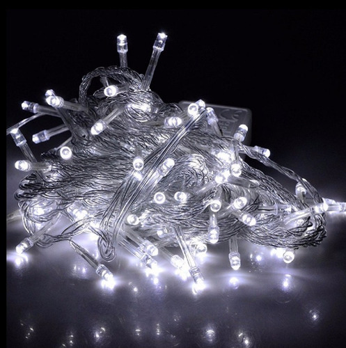 Imagen 1 de 5 de Serie 15 Metros Led Luz Blanco Frío 300 Luces