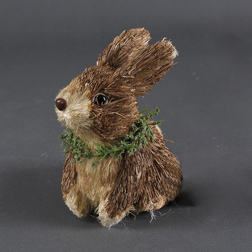 Estatua De Conejo De Paja, Figura Creativa De De Pascua Para