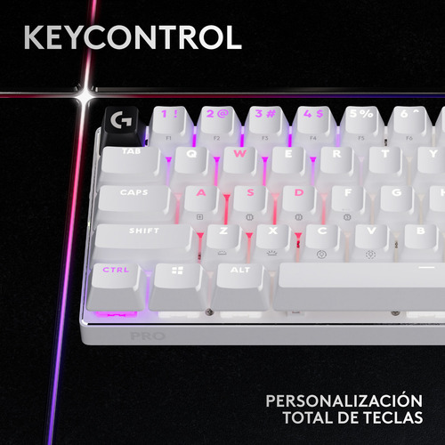 Teclado Inalámbrico Logitech G Pro X 60 Lightspeed Blanco