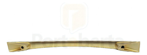 Puxador Dourado 2092 Italy Line Metal 192mm Com Parafusos