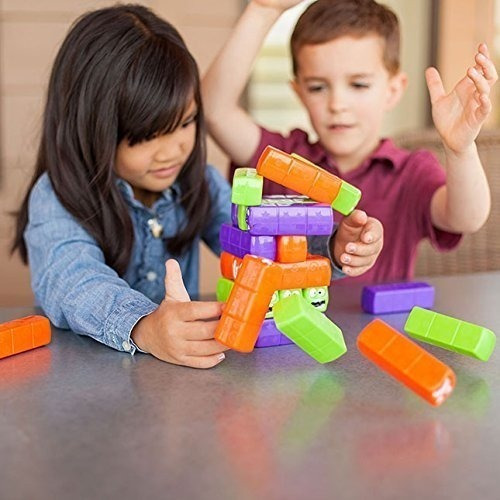 Imagen 2 de 3 de Juego De Mesa Modo Jenga - Wobbly Worms Torres Y Bloques