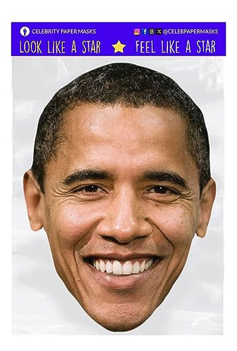 Barack Obama Enmascara La Mascarilla Del Político Del Partid