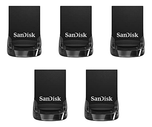 Pack De 5 Unidades De Sandisk Ultra Fit Usb 3.1 De 64gb (sdc