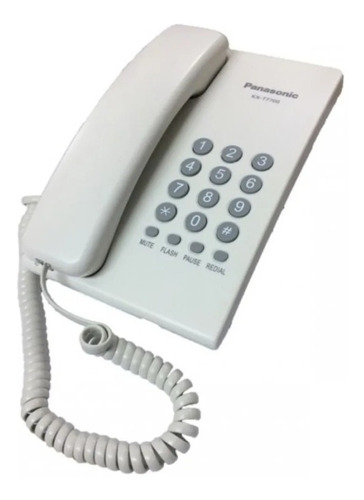 Telefono Fijo Panasonic Kx-t7700x Blanco Con Cable 