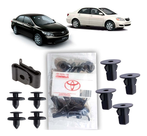 Kit De Clips Guardapolvos Toyota Corolla Todos 