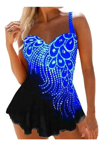 Traje De Baño Damas Una Pieza Tankini Talla Grande Sexy [u]