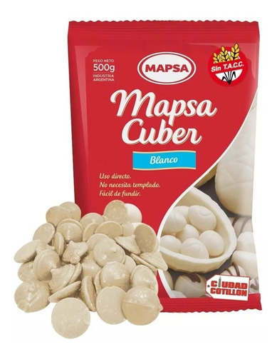 Chocolate Mapsa Boton 1 Kg Leche Sin Tacc - Ciudad Cotillón