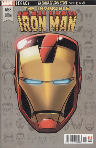 Comic The Invencible Iron Man # 593 Marvel Legacy Español