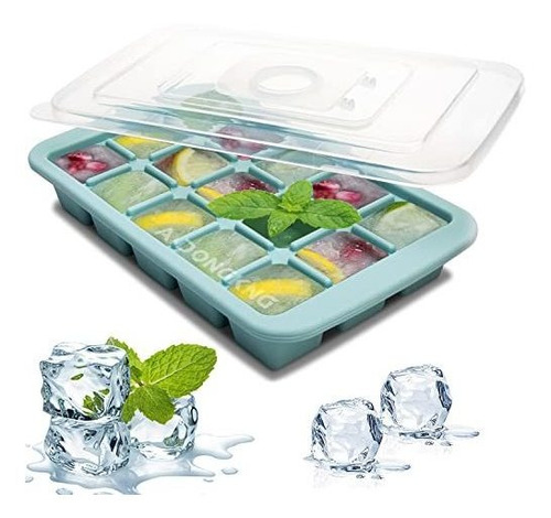 Trays De Cubo De Hielo Silicona, Moldes De Hielo Con Drjc Z