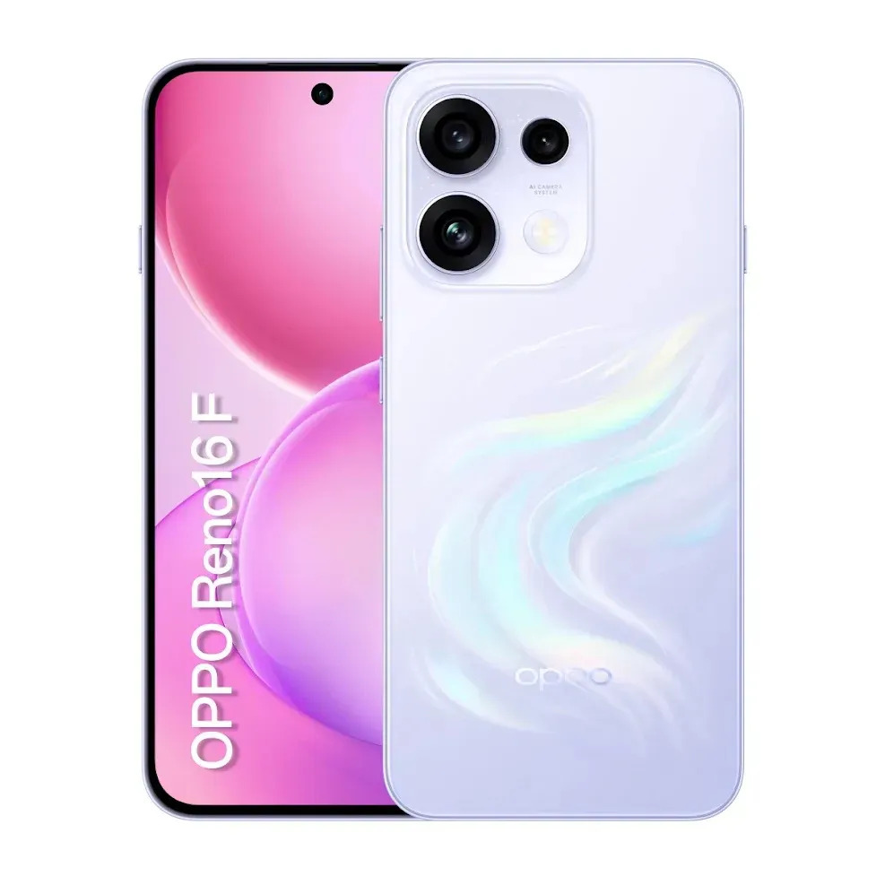 Smartphone Oppo Reno 16f 5g 256gb 3 Cameras 50mp 7000mah Nfc Lilás