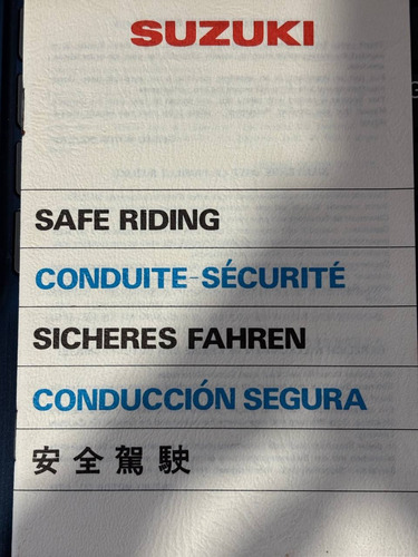 Manual De Usuario Suzuki Gs 750 - Original Nuevo