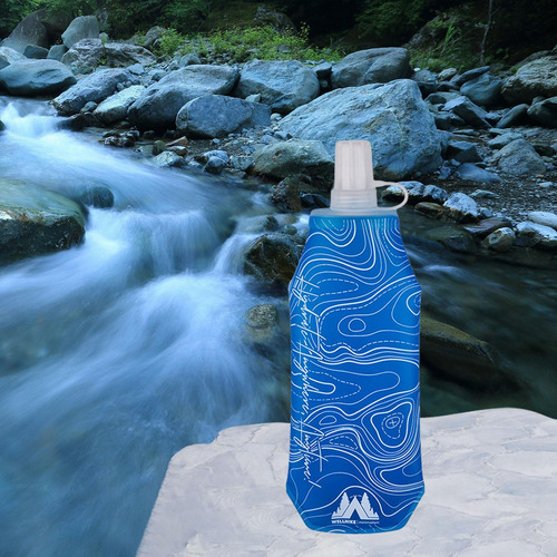 Botella De Agua Suave Para Paquete De Hidratación, Azul