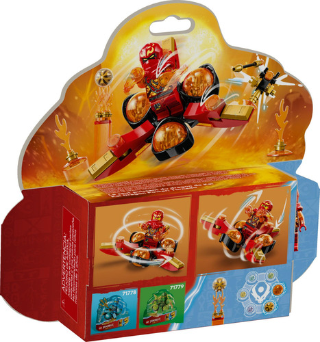 Juguete Lego Ninjago Kais Dragon Power Spinjitzu Flip 71777