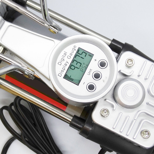 Imagen 3 de 8 de Inflador Digital Upper Mini Compresor Auto 12v Linterna