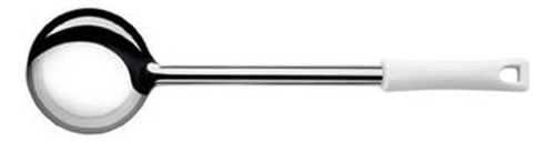 Cucharon Acero Inox 65 Ml Mango Blanco Durafio - Color Gris