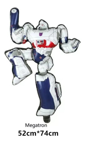 Imagen 3 de 4 de Pack 3 Globos Metalizados De Transformers