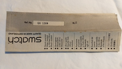Relógio Swatch