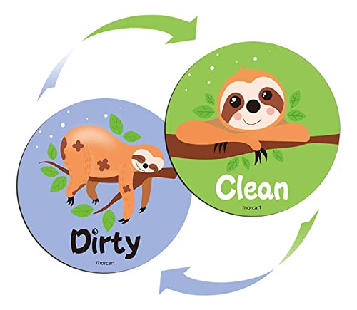 Imán Para Lavavajillas Clean Dirty, Imán Sloth Clean Dirty