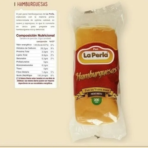 60 Hamburguesas Paty Clasicas + Pan La Perla