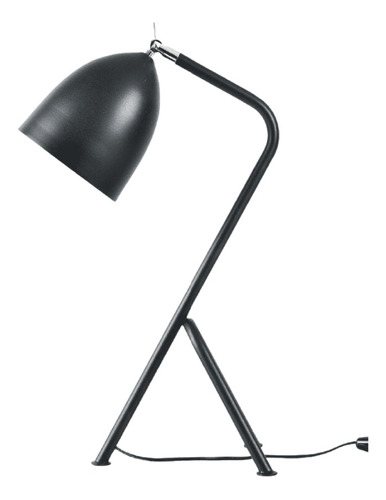 Lámpara Mesa/escritorio Velador Decorativa Negro Olivia Mf