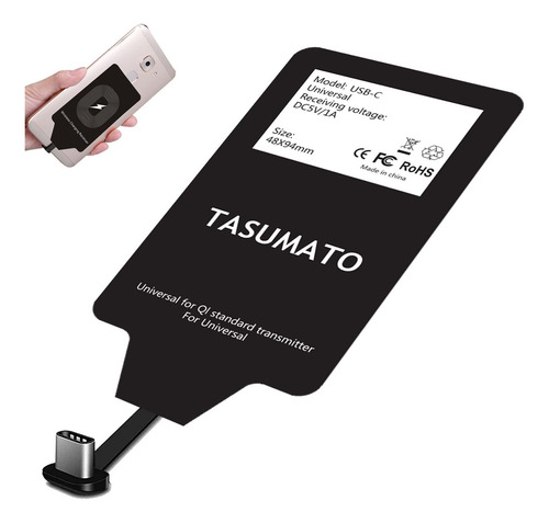 Receptor De Carga Inalambrica Para Galaxy A40 A50 Usb Tipo C