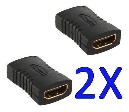 2x Coplas Hdmi Hembra Hembra / Pack 2 Unidades