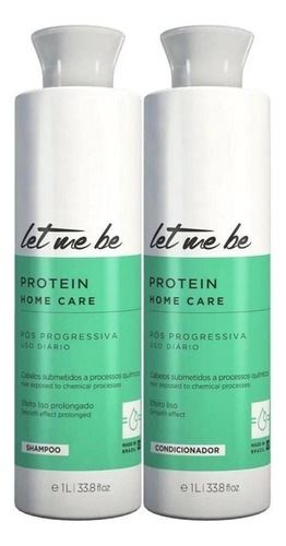 Kit Shampoo + Cond. Pós Progressiva Protein 1 Lt Let Me Be