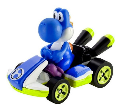 Carrito Hot Wheels Mario Kart Yoshi Standard Blue Grn23 Azul